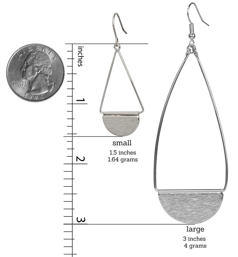 SPUNKYsoul Shield Paddle Earring (Small Gold) - Image 4